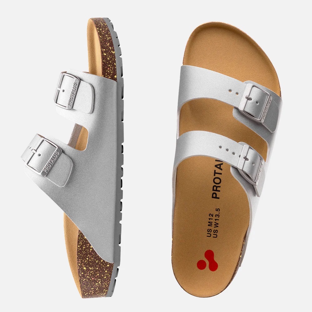 Protalus Cascade Silver Two-Strap Arch Support Sa… - image 1